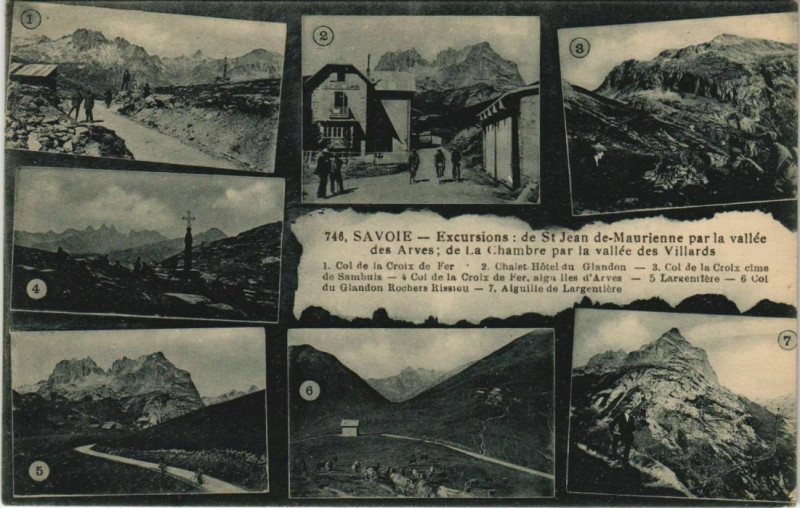 Carte postale ancienne Saint-Jean-de-Maurienne Environs - Excursions - Scenes à Saint-Jean-de-Maurienne
