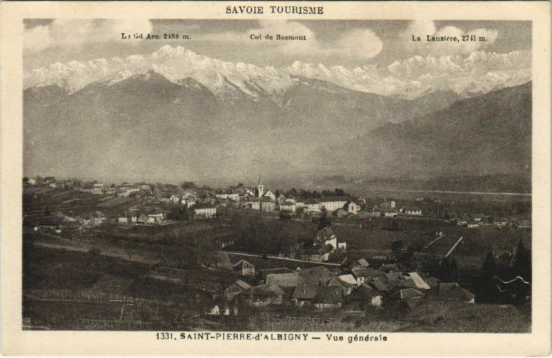 Carte postale ancienne Saint-Pierre-d'Albigny Vue Generale à Saint-Pierre-d'Albigny