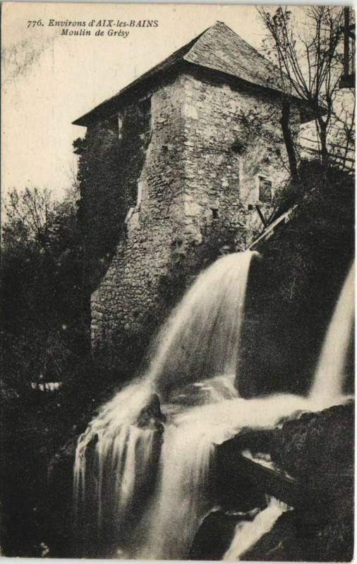 Carte postale ancienne Aix-les-Bains Environs - Moulin de Gresy à Aix-les-Bains