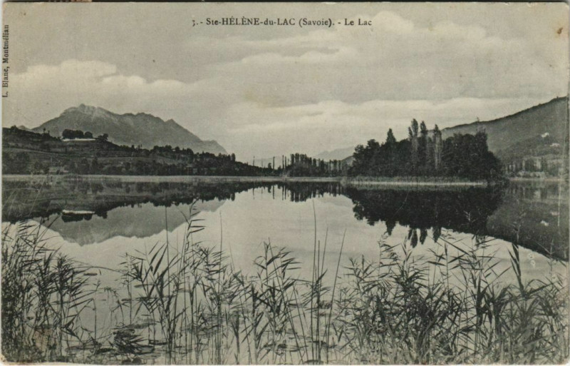 Carte postale ancienne Sainte-Helene-du-Lac Le Lac