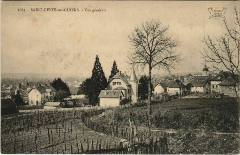 Carte postale ancienne Saint-Genix-sur-Guiers Vue Generale