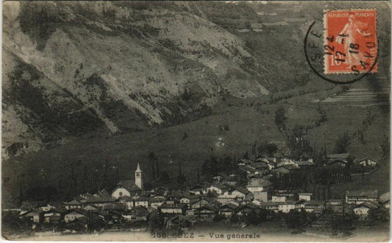 Carte postale ancienne Seez Vue Generale