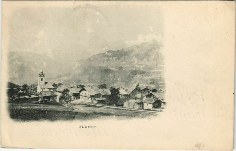 Carte postale ancienne Flumet Vue Generale à Flumet