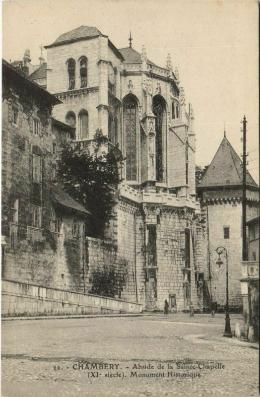 Carte postale ancienne Chambery Abside de la Sainte Chapelle