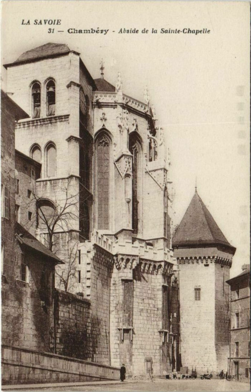 Carte postale ancienne Chambery Abside de la Sainte Chapelle
