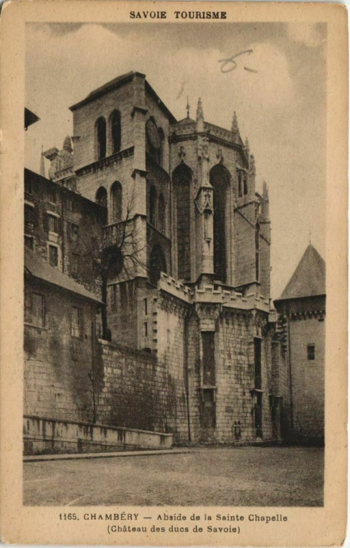 Carte postale ancienne Chambery Abside de la Sainte Chapelle