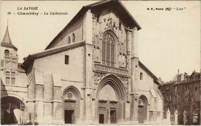 Carte postale ancienne Chambery La Cathedrale