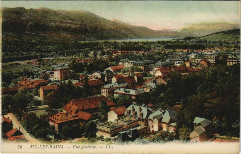 Carte postale ancienne Aix-les-Bains Vue Generale à Aix-les-Bains