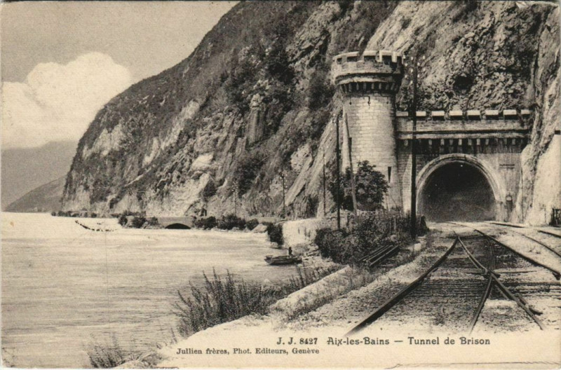 Carte postale ancienne Tunnel de Brison à Brison-Saint-Innocent