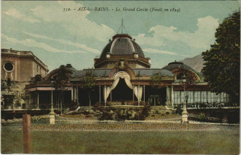 Carte postale ancienne Aix-les-Bains Le Grand Cercle à Aix-les-Bains