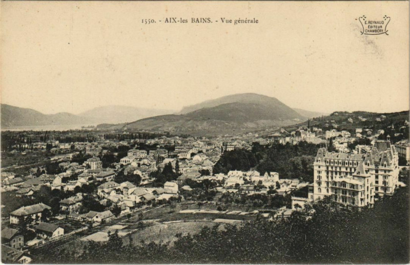 Carte postale ancienne Aix-les-Bains Vue Generale à Aix-les-Bains