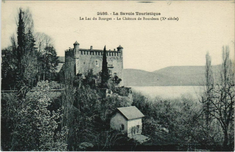 Carte postale ancienne Bourdeau Le Lac du Bourget - Le Chateau de Bourdeau à Bourdeau