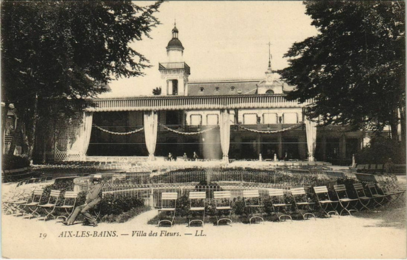 Carte postale ancienne Aix-les-Bains Villa des Fleurs à Aix-les-Bains