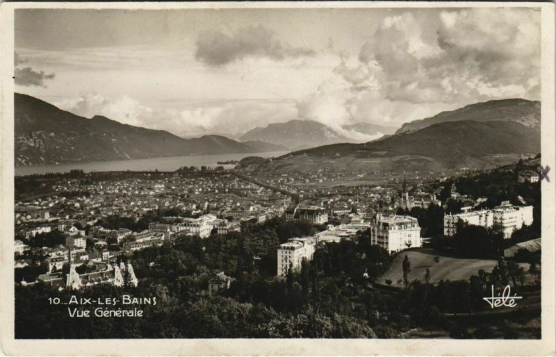 Carte postale ancienne Aix-les-Bains Vue Generale à Aix-les-Bains