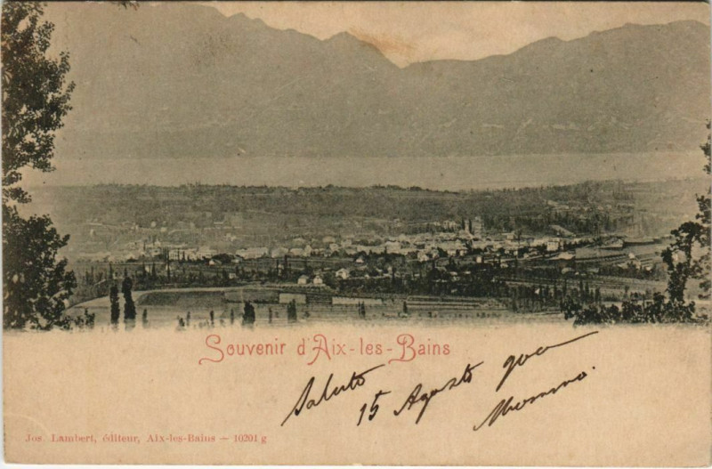 Carte postale ancienne Aix-les-Bains Vue Panoramique à Aix-les-Bains