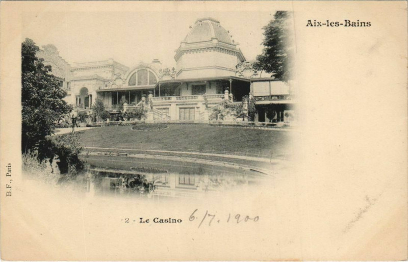 Carte postale ancienne Aix-les-Bains Le Casino à Aix-les-Bains