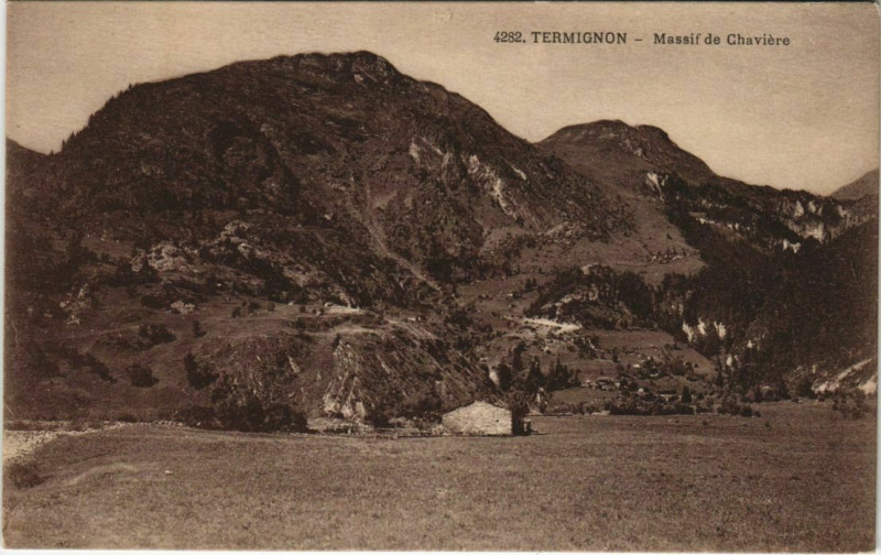 Carte postale ancienne Termignon Massif de Chaviere