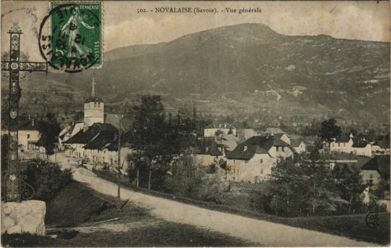 Carte postale ancienne Novalaise Vue Generale à Novalaise