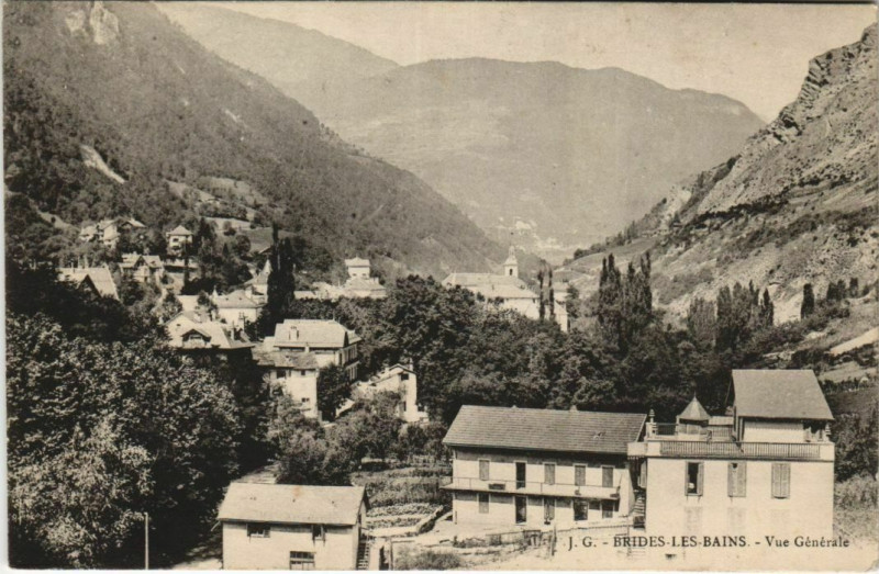 Carte postale ancienne Brides-les-Bains Vue Generale à Brides-les-Bains