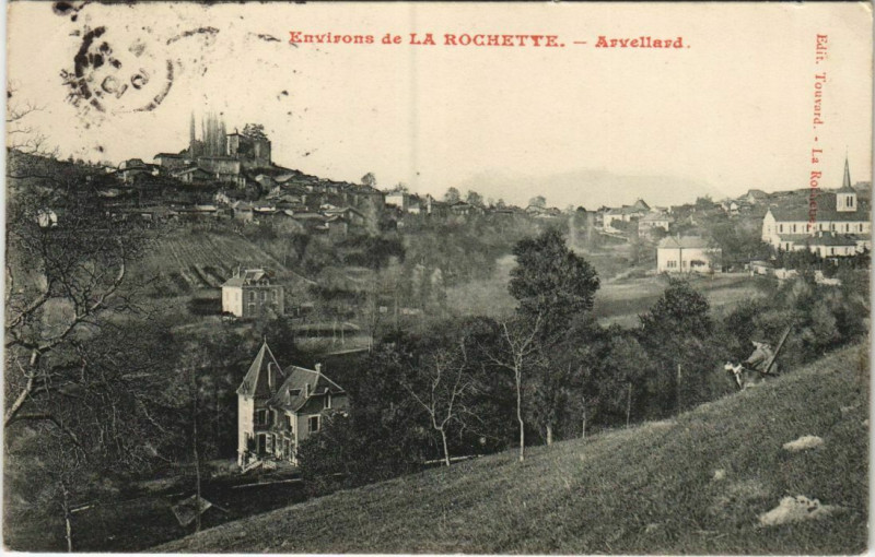 Carte postale ancienne Arvillard Vue Generale à Arvillard