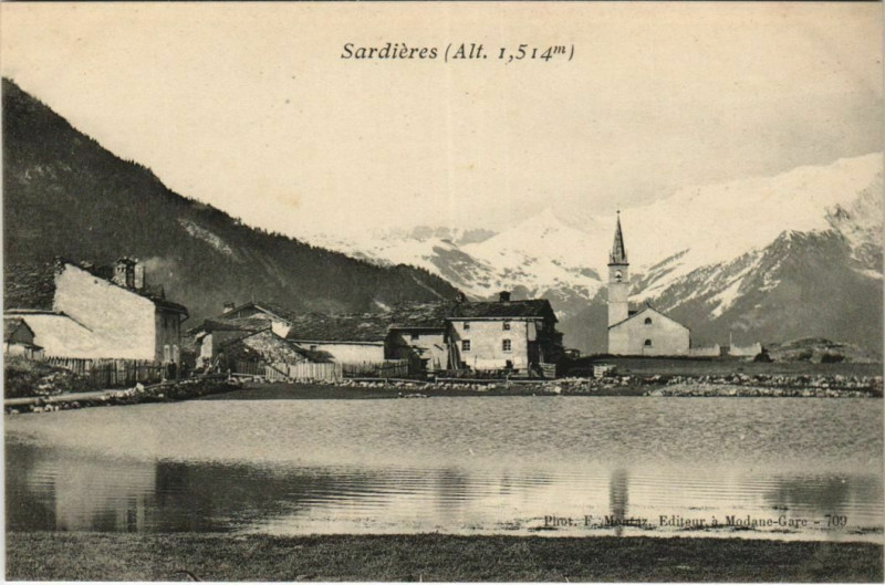 Carte postale ancienne Sollieres-Sardieres Vue Generale