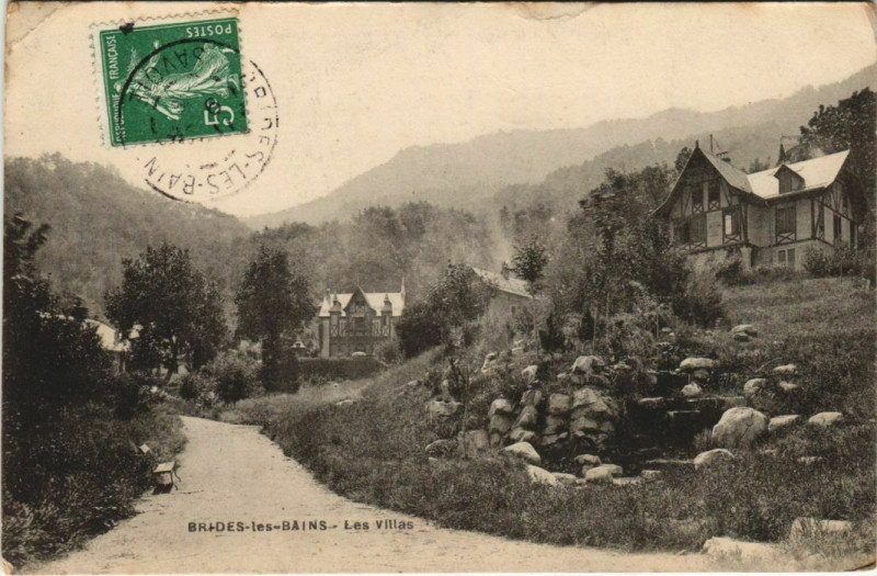 Carte postale ancienne Brides-les-Bains Les Villas à Brides-les-Bains
