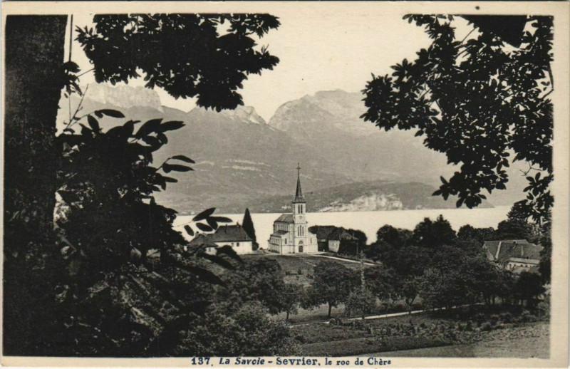 Carte postale ancienne Sevrier Le Roc de Chere