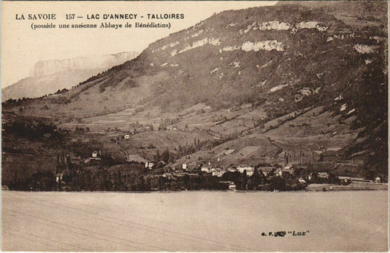 Carte postale ancienne Talloires Lac d'Annecy