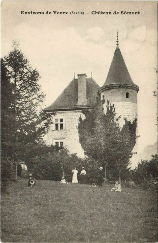 Carte postale ancienne Yenne Environs - Chateau de Somont à Yenne