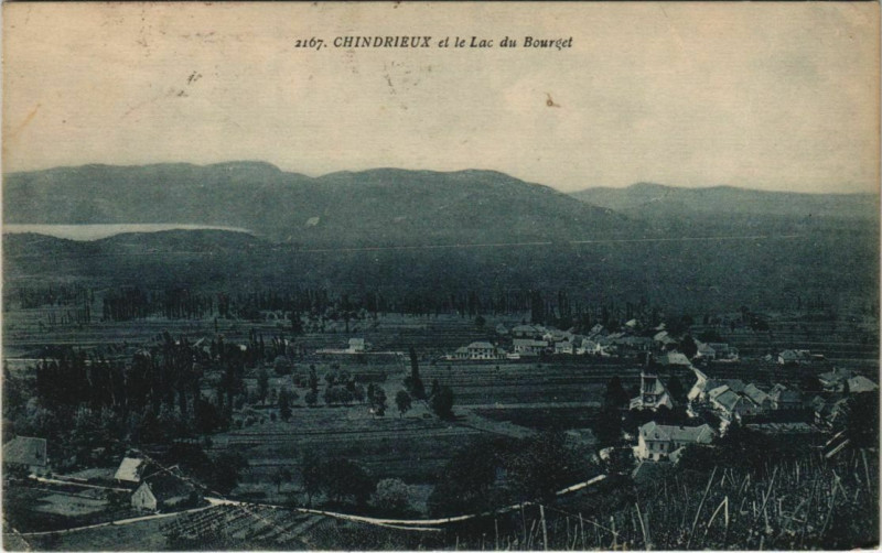 Carte postale ancienne Chindrieux et le Lac du Bourget à Chindrieux