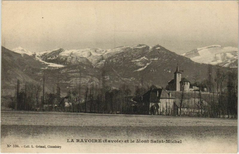 Carte postale ancienne La Ravoire et le Mont Saint-Michel à La Ravoire