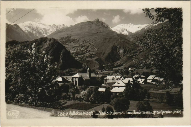 Carte postale ancienne Valloire Panorama à Valloire