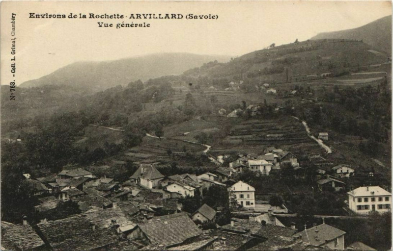 Carte postale ancienne Arvillard Vue Generale à Arvillard