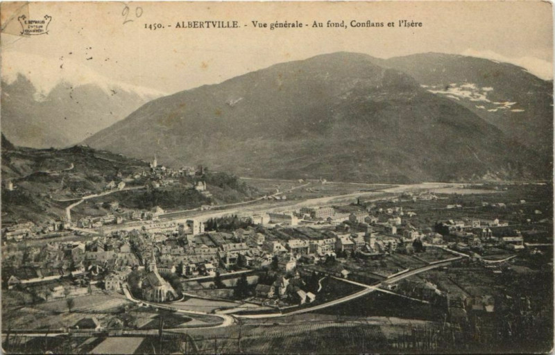Carte postale ancienne Albertville Vue Generale à Albertville