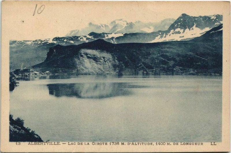 Carte postale ancienne Albertville Lac de la Girote à Albertville