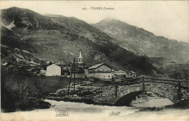 Carte postale ancienne Tignes Vue Generale à Tignes