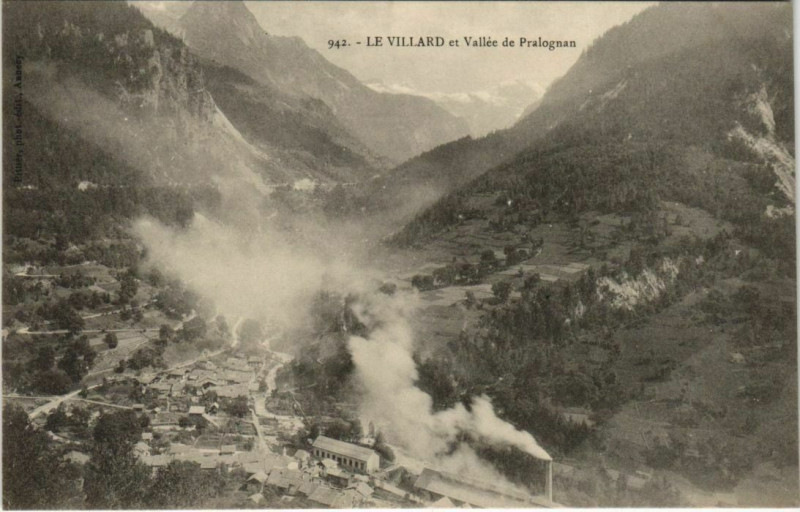Carte postale ancienne Planay Le Villard et Vallee de Pralognan à Planay