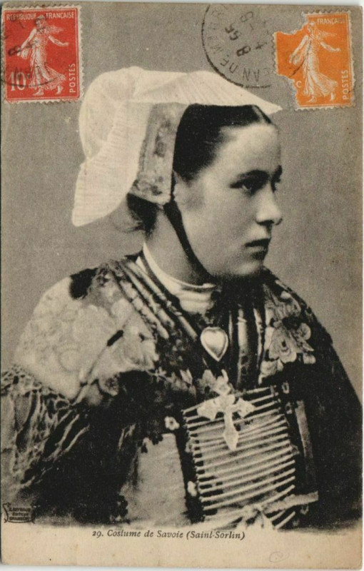 Carte postale ancienne Saint-Sorlin-d'Arves Costume - Femme - Type à Saint-Sorlin-d'Arves