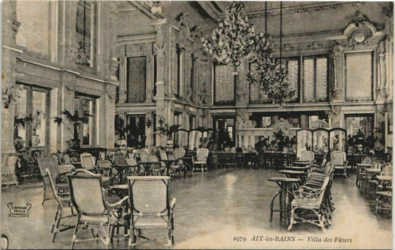 Carte postale ancienne Aix-les-Bains Villa des Fleurs à Aix-les-Bains