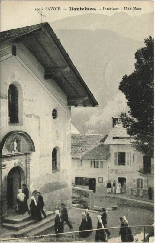 Carte postale ancienne Hauteluce Interieur - Une Noce à Hauteluce