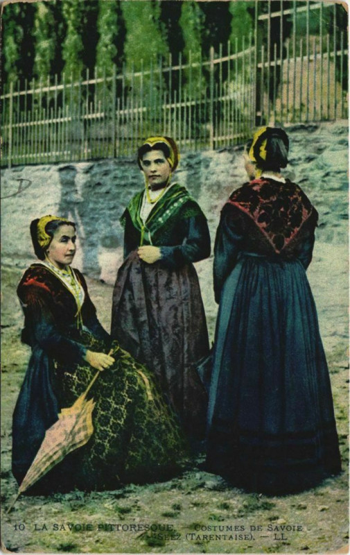 Carte postale ancienne Seez Costumes - Femmes - Types