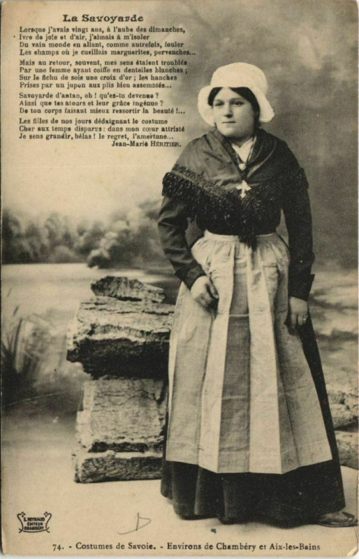 Carte postale ancienne La Savoyarde - Environs de Chambery et Aix-les-Bains - Type à Aix-les-Bains