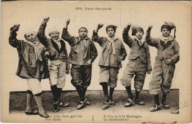 Carte postale ancienne Danse Savoyarde - Folklore