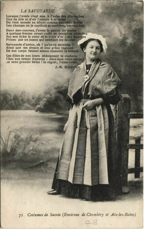 Carte postale ancienne La Savoyarde - Environs de Chambery et Aix-les-Bains - Type à Aix-les-Bains