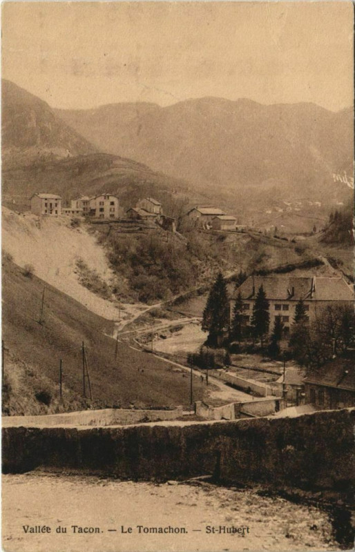 Carte postale ancienne Valle du Tacon - Le Tomachon - Saint-Hubert