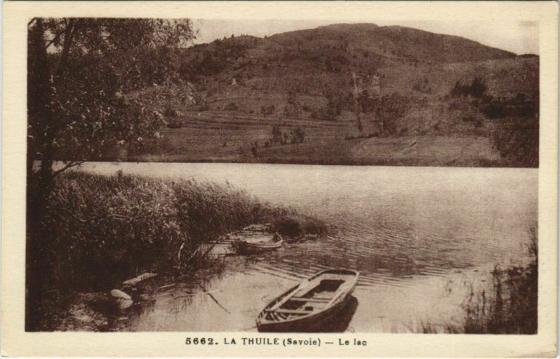 Carte postale ancienne La Thuile Le Lac - Le Port à La Thuile