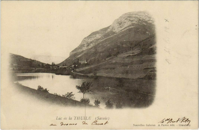 Carte postale ancienne La Thuile Lac de la Thuile à La Thuile