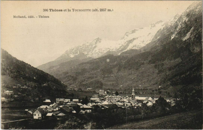 Carte postale ancienne Thones et la Tournette