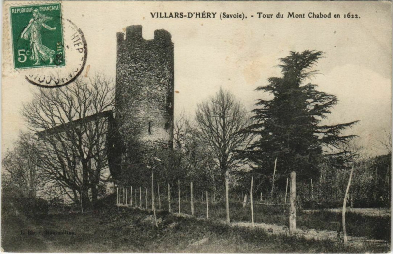 Carte postale ancienne Villars-D'Hery Tour du Mont Chabod