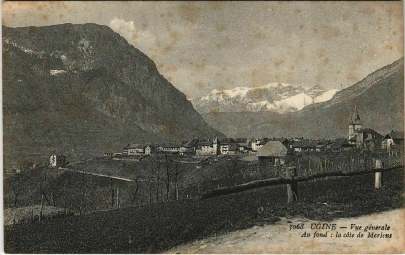 Carte postale ancienne Ugine Vue Generale à Ugine